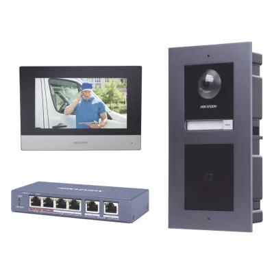 KIT de Videoportero IP con llamada a App de Smartphone y Lector de Tarjetas EM / 2da Generación (Modular) / Montaje para EMPOTRAR incluido
