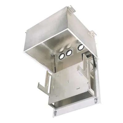 Gabinete de Techo PanZone Premium / 8 UR / Equipo Pasivo / Paneles de Parcheo / Organizador Horizontal / Acceso Frontal / UL2043 Plenum