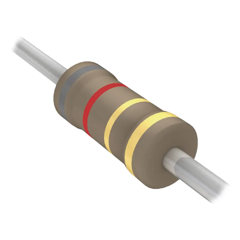 Resistencia Axial de Película de Carbón de 8.2 Ohm, 1/4 Watt, 5%