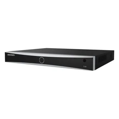 NVR 12 Megapixel (4K) / Reconocimiento Facial / 16 Canales IP / Base de Datos / Hasta 100,000 Fotografías / 16 Puertos PoE+ / 2 Bahías de Disco Duro / Switch PoE 300 mts / Bases de Datos / HDMI en 4K