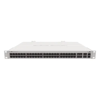 (CRS354-48G-4S+2Q+RM) Cloud Router Switch 48 puertos Gigabit Ethernet, 4 puertos SFP+ 10G, 2 puertos QSFP+ 40G, Montaje en Rack