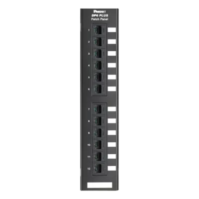 Panel de Parcheo de Impacto 110, Categoría 6, Montaje en Pared Usando Accesorio Wb89d, de 12 Puertos