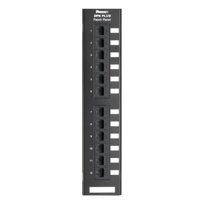 Panel de Parcheo de Impacto 110, Categoría 6, Montaje en Pared Usando Accesorio Wb89d, de 12 Puertos