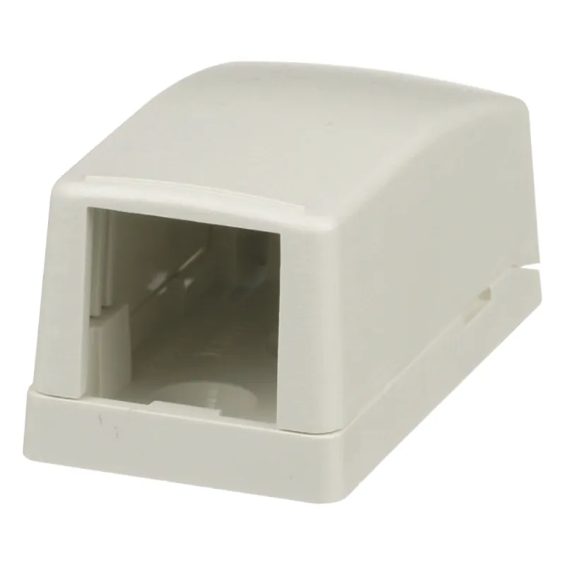 Caja de Montaje en Superficie, Para 1 Módulo Mini-Com, Color Blanco Mate