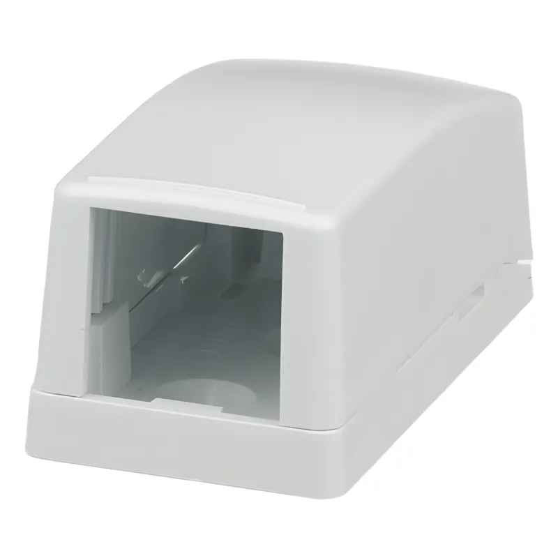 Caja de Montaje en Superficie, Para 1 Módulo Mini-Com, Color Blanco