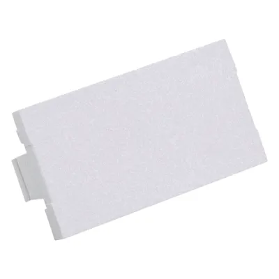 Módulo de Tapa Ciega (Inserto Ciego), de 1/3, Color Blanco Mate, 1 Pieza