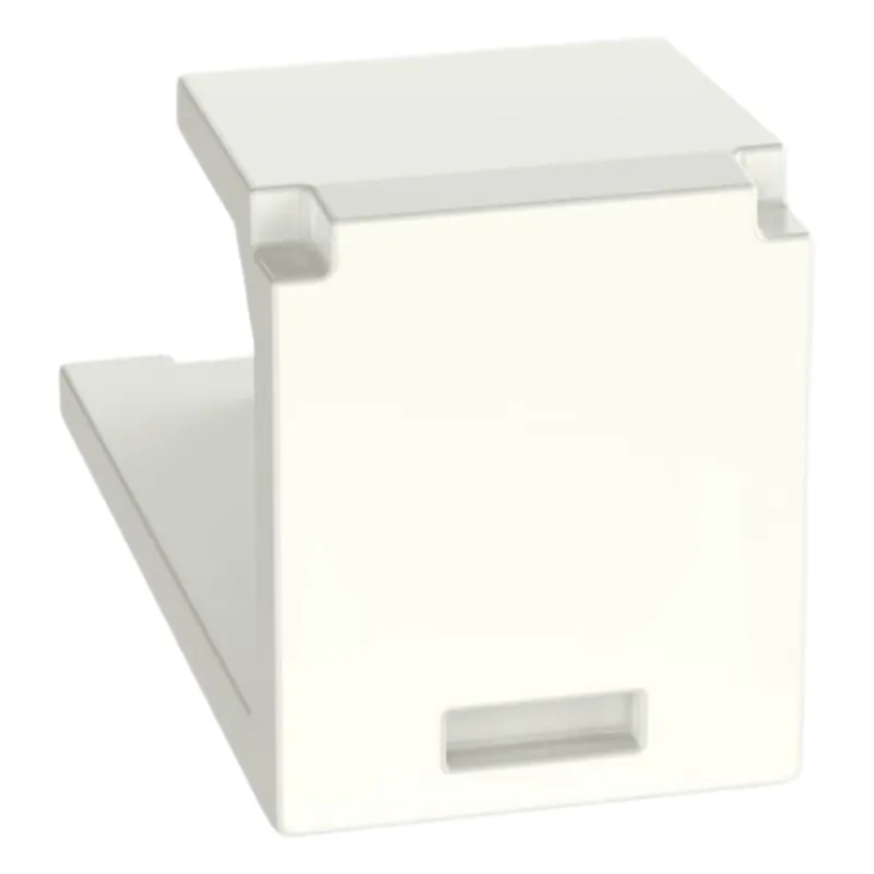 Módulo de Tapa Ciega (Inserto Ciego), Mini-Com, Color Blanco Mate, 1 Pieza