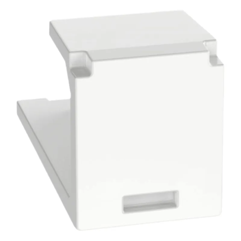Módulo de Tapa Ciega (Inserto Ciego), Mini-Com, Color Blanco, 1 Pieza