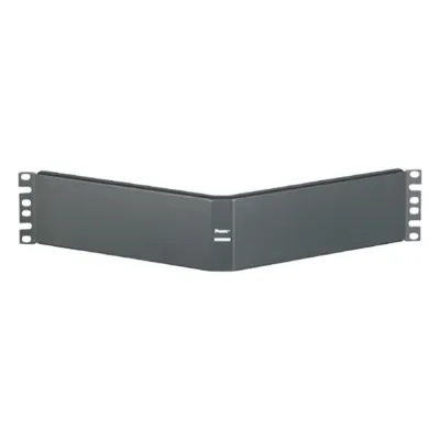 Tapa Ciega Para Rack Estándar de 19in, Angulado, de Acero, 2UR, Color Negro