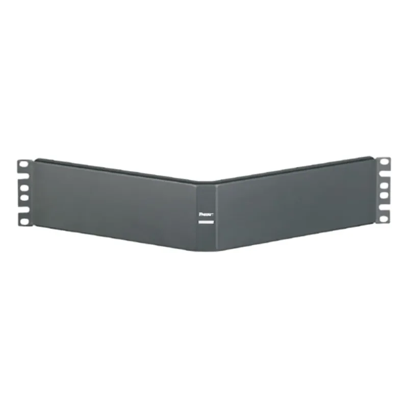 Tapa Ciega Para Rack Estándar de 19in, Angulado, de Acero, 2UR, Color Negro