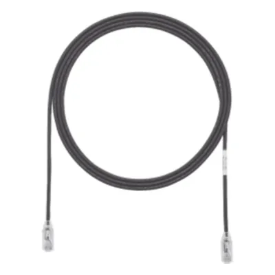 Cable de Parcheo TX6, UTP Cat6, Diámetro Reducido (28AWG), Color Negro, 2 ft.