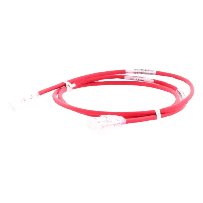 Cable de Parcheo TX6, UTP Cat6, Diámetro Reducido (28AWG), Color Rojo, 0.61 Metros (2 Pies)