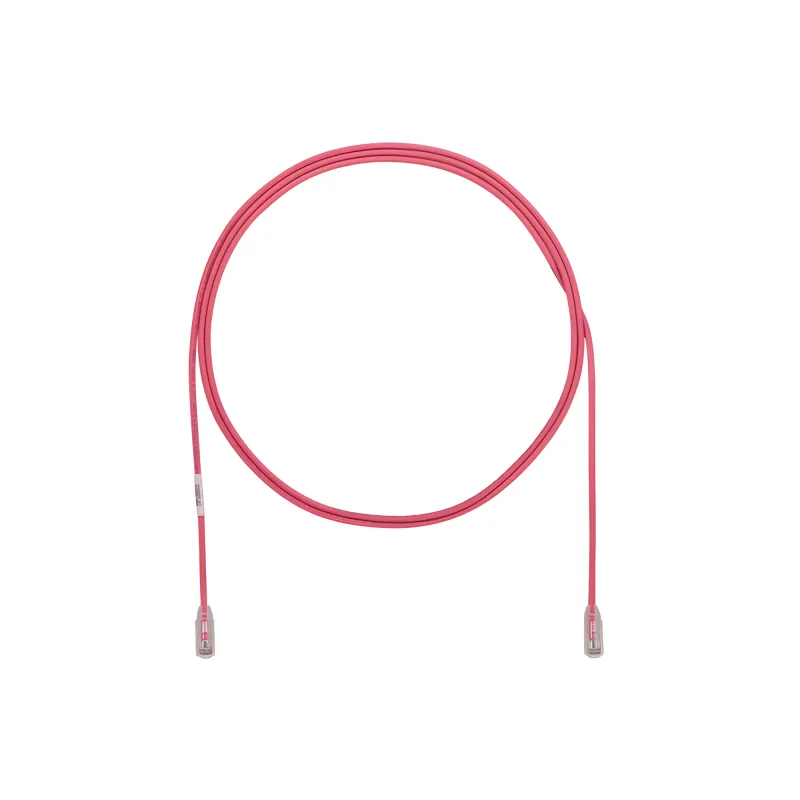 Cable de Parcheo TX6, UTP Cat6, Diámetro Reducido (28AWG), Color Rosa, 1.52 Metros (5 Pies)