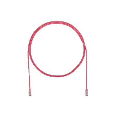 Cable de Parcheo TX6, UTP Cat6, Diámetro Reducido (28AWG), Color Rosa, 2.13 Metros (7 Pies)
