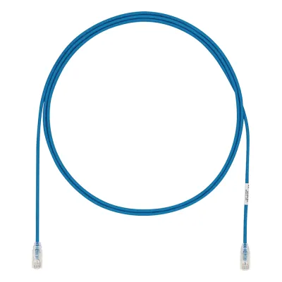 Cable de Parcheo UTP Cat6A, CM/LSZH, Diámetro Reducido (28AWG), Color Azul, 4.57 Metros (15 Pies)