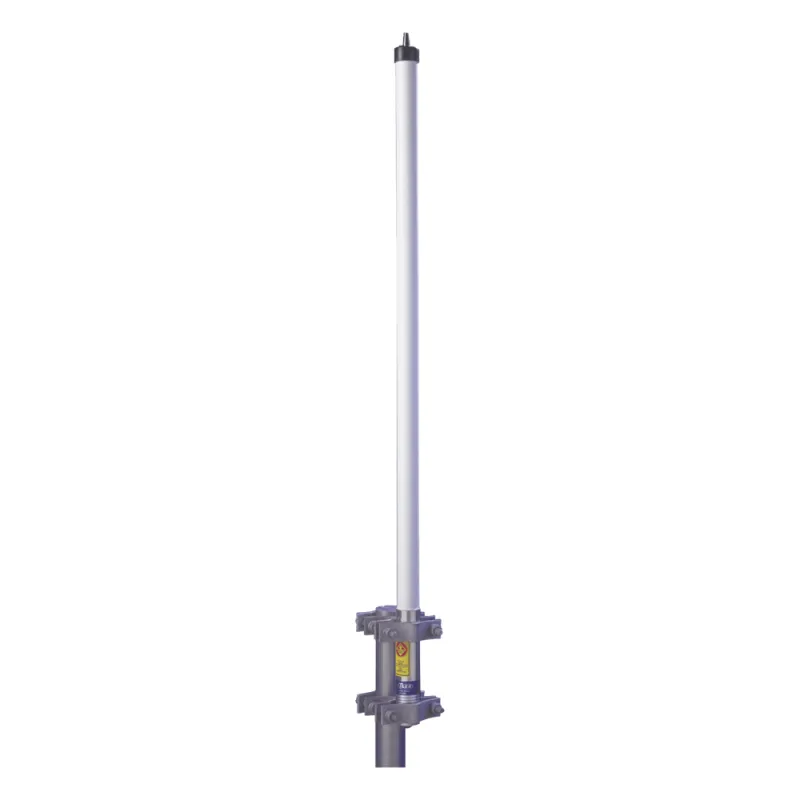 Antena base UHF 470-490 MHz, Fibra de Vidrio, 9 dB de Ganancia, Serie HD para Climas Difíciles