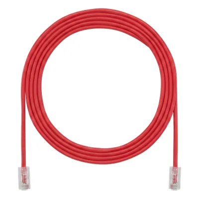 Cable de Parcheo UTP, Cat6A, 24 AWG, CM, Color Rojo, 6.71 Metros (22 Pies)