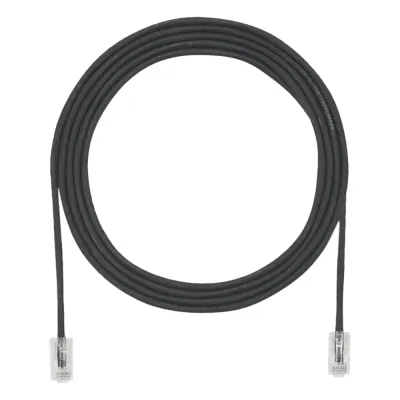 Cable de Parcheo UTP Cat6A, CM/LSZH, Diámetro Reducido (28AWG), Color Negro, 0.91 Metros (3 Pies)