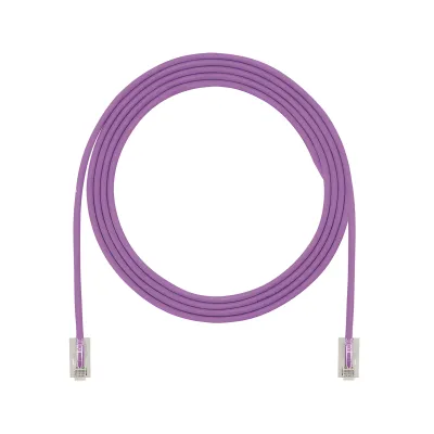 Cable de Parcheo UTP Cat6A, CM/LSZH, Diámetro Reducido (28AWG), Color Violeta, 1.52 Metros (5 Pies)