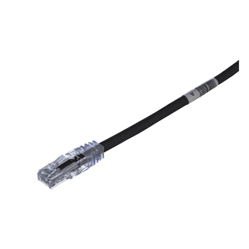 Cable de Parcheo TX6, UTP Cat6, 24 AWG, CM, Color Negro, 2.13 Metros (7 Pies)