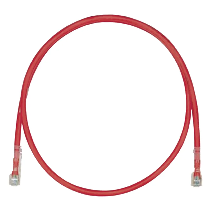 Cable de Parcheo TX6, UTP Cat6, 24 AWG, LSZH, Color Rojo, 8 Metros (26.25 Pies)