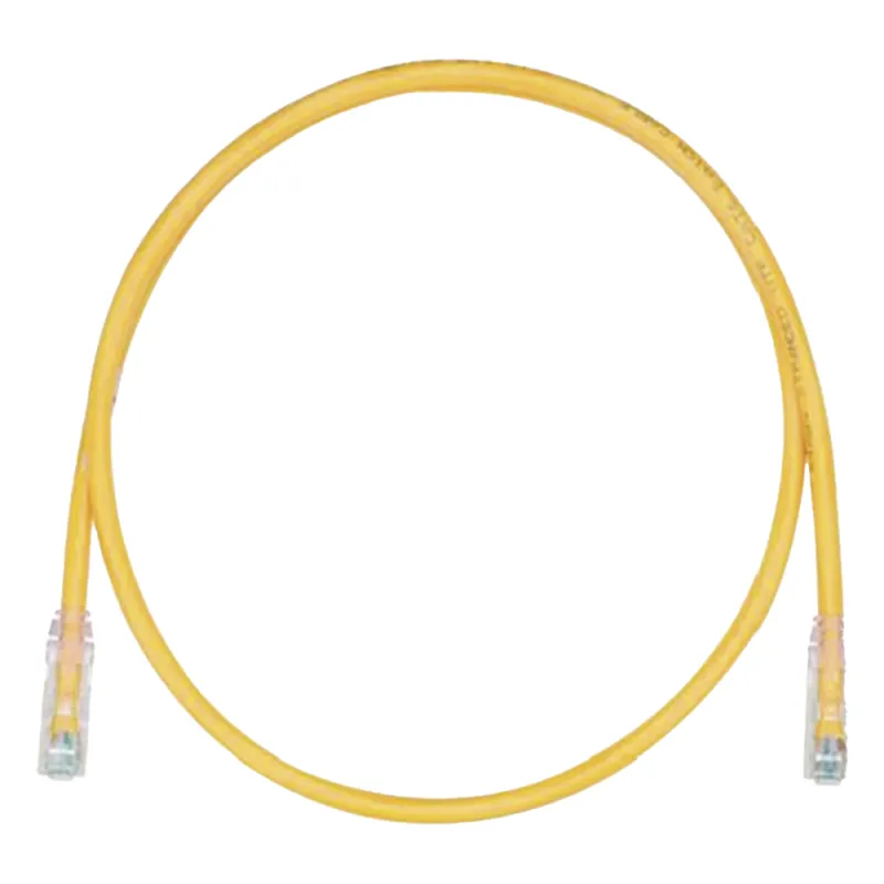 Cable de Parcheo TX6, UTP Cat6, 24 AWG, LSZH, Color Amarillo, 8 Metros (26.25 Pies)