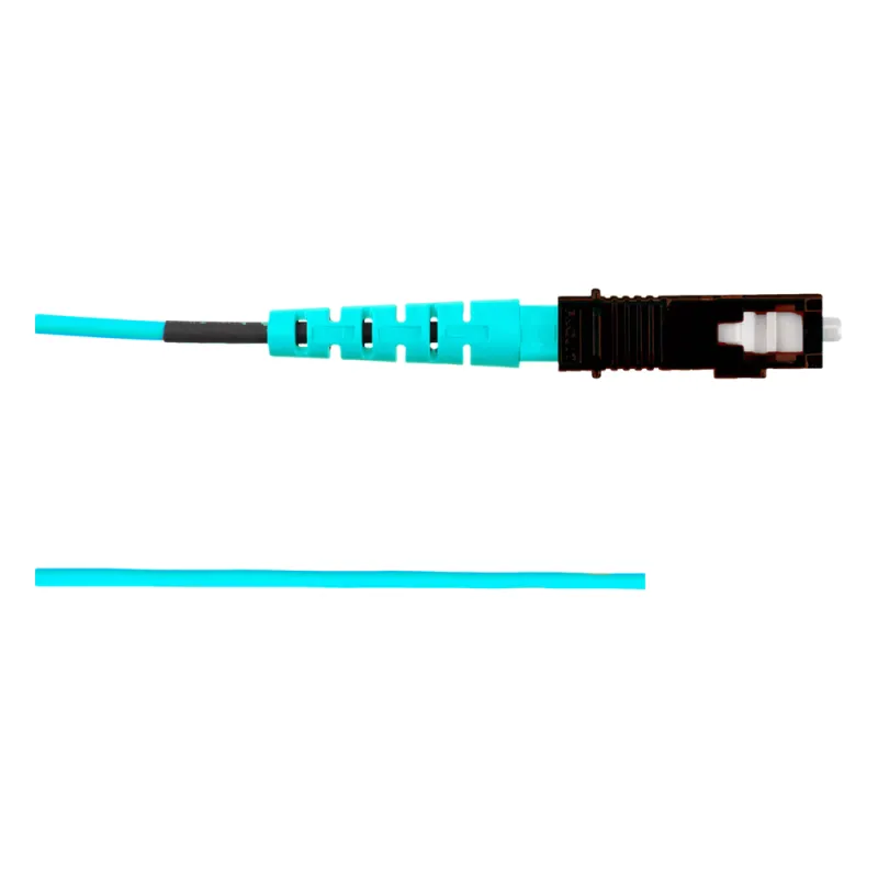 Pigtail de Fibra Óptica SC Simplex, Multimodo OM3 50/125, 900um, Color Aqua, 2 Metros (6.56 Pies)