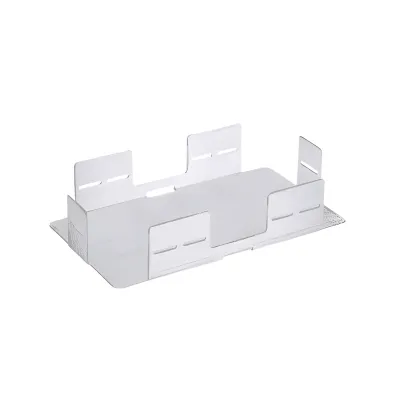 Soporte Para Apilar de 1 a 4 Charolas de Empalme FST6, Compatible con Paneles FWME4 y FWME8, Color Gris