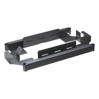 Soporte Para Apilar de 1 a 4 Charolas de Empalme FST24S, Compatible con Paneles FMT y FMD, Color Negro