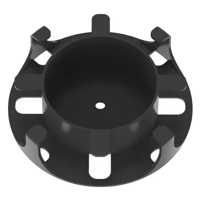 Administrador de Fibra Óptica en Paneles Opticom de 1 UR, Color Negro, 2 Piezas