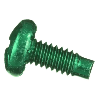 Tornillo de Unión a Tierra, #12-24 x 1/2, Color Verde, Bolsa de 100 Piezas