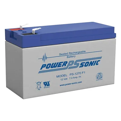 Batería 12V, 7AH, Para Respaldo, Tecnologías AGM/VRLA, 5 Años Vida Útil, Terminales F1, Reconocida UL