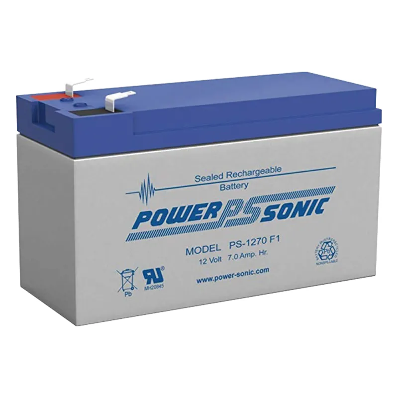 Batería 12V, 7AH, Para Respaldo, Tecnologías AGM/VRLA, 5 Años Vida Útil, Terminales F1, Reconocida UL