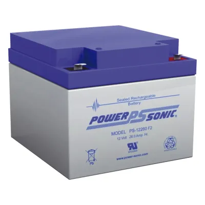 Batería 12V, 26AH, Para Respaldo, Tecnologías AGM/VRLA, 5 Años Vida Útil, Terminales F2, Reconocida UL