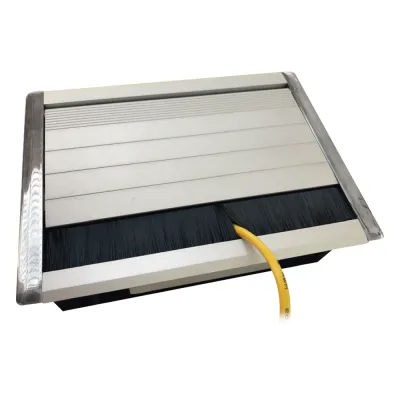 Caja Universal Vacía de 2 Módulos para Instalación en Escritorio (Voz, Datos, Video, Contactos Eléctricos), (No Incluye Accesorios)