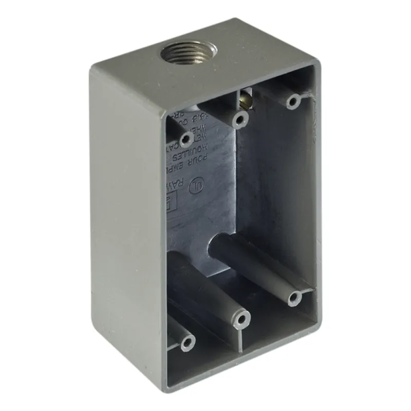 Caja Condulet FS de 1" (25.4 mm) con una boca a prueba de intemperie.