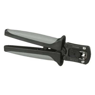Pinzas Ponchadoras Para Plugs Modulares RJ45, Cat5e, Cat6 y Cat6A, Color Negro