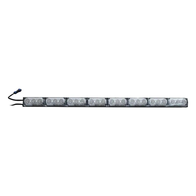 Barra de Luz de Advertencia con 8 Módulos Ámbar, ideal para el direccionamiento de tráfico
