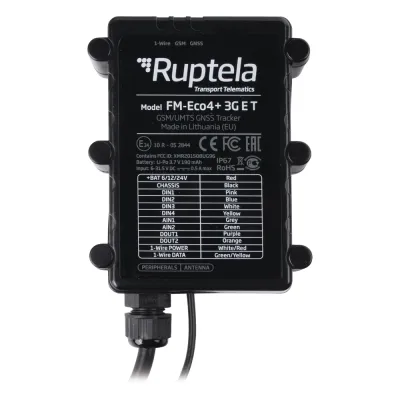 Localizador vehicular 3G / Antena Satelital Externa / Contra agua y polvo IP67 / RFID / Apagado de motor a distancia / Anti Jammer