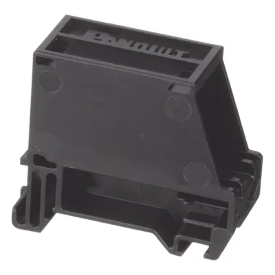 Adaptador de 1 Puerto, Para Conectores Tipo Mini-Com, Montaje en Riel Din Estándar de 35 mm (1.38 pulgadas), Color Negro