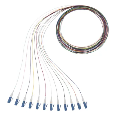 Kit de 12 Pigtails NetKey con Conector LC, Monomodo 9/125 OS2, 900um, de 1 Metro (3.28 Pies)