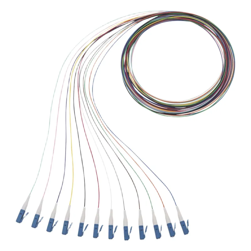 Kit de 12 Pigtails NetKey con Conector LC, Monomodo 9/125 OS2, 900um, de 1 Metro (3.28 Pies)