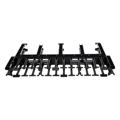 Organizador de Cables Horizontal NetManager de Alta Densidad, Doble (Frontal y Posterior), Para Rack de 19in, 1UR, Color Negro