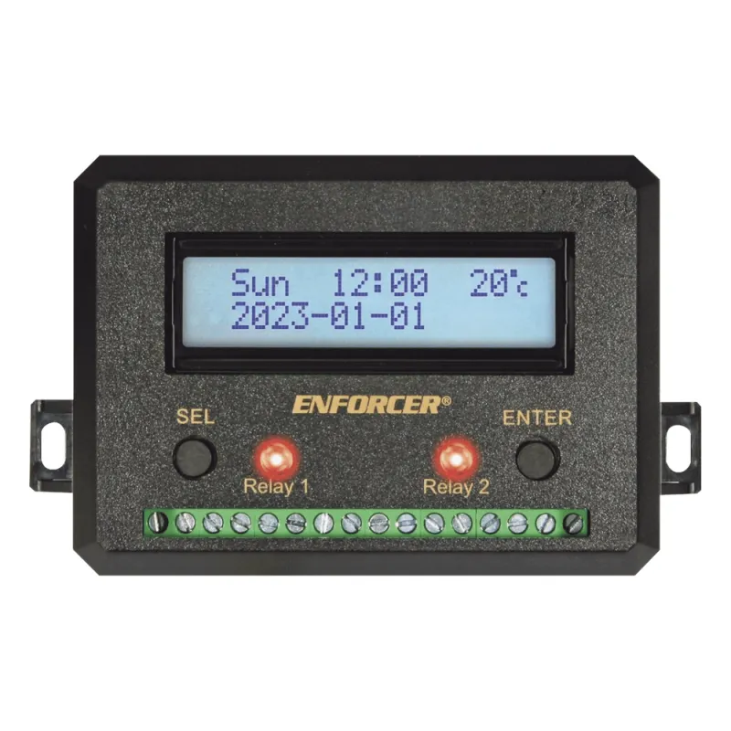 Temporizador Anual / Dos Relevadores / Programable / Pantalla LCD