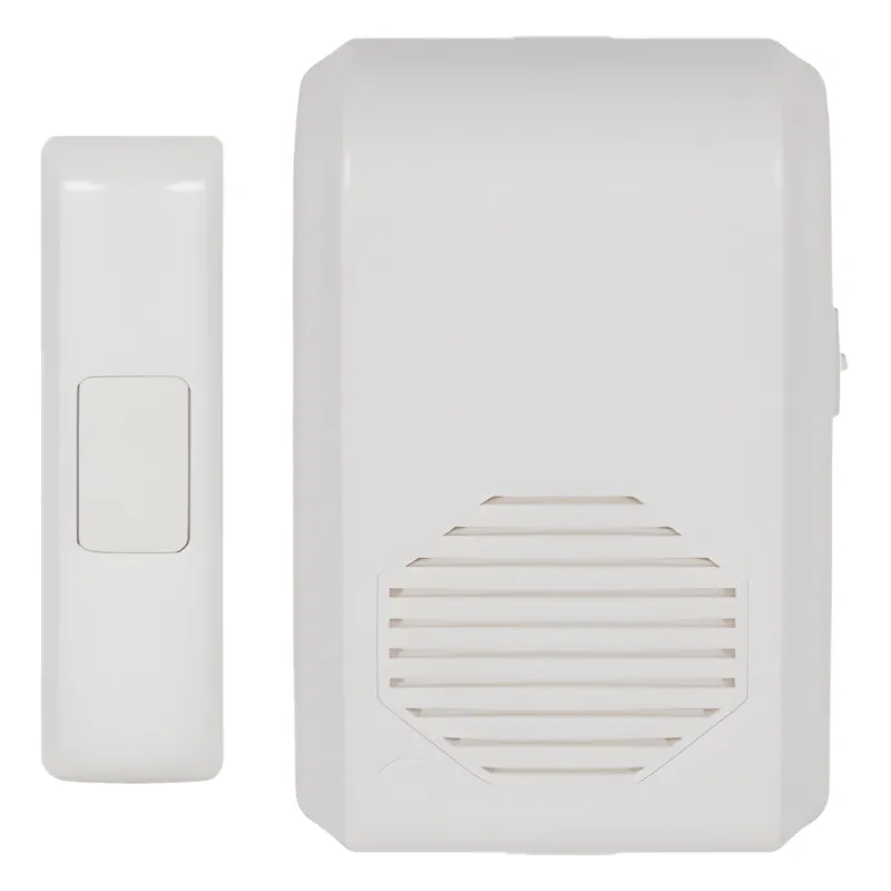 Timbre Inalámbrico Para Puerta Con 10 Tonos, Hasta 150m Linea de Vista, Con Receptor Inalámbrico Incluido, 110Vca