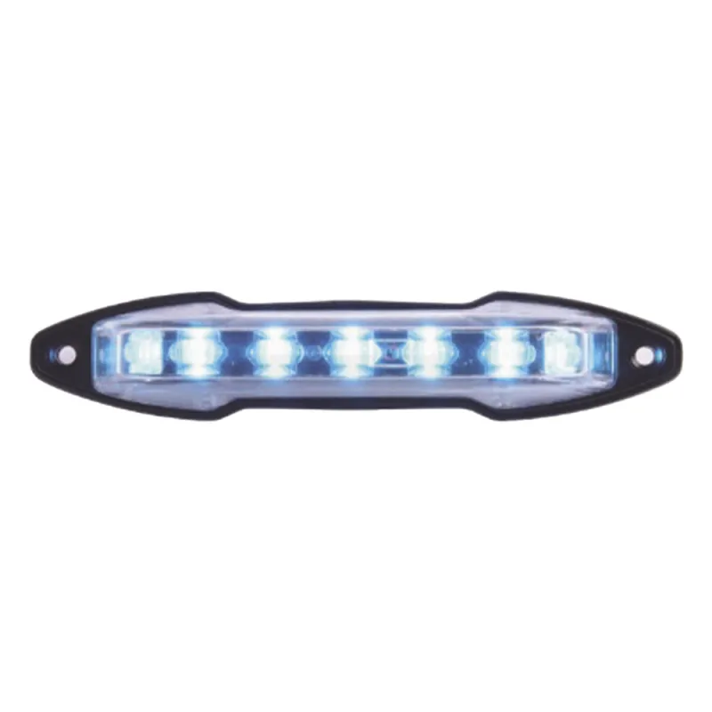 Luz auxiliar con 9 LED color azul angulo de 180 grados