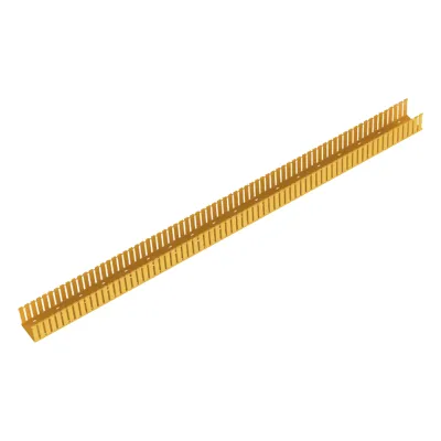 Canaleta Ranurada de PVC sin Tapa, Fiber-Duct™, 4 in de Ancho, 4 in de Alto y 1828.8 mm de Largo, Color Amarillo