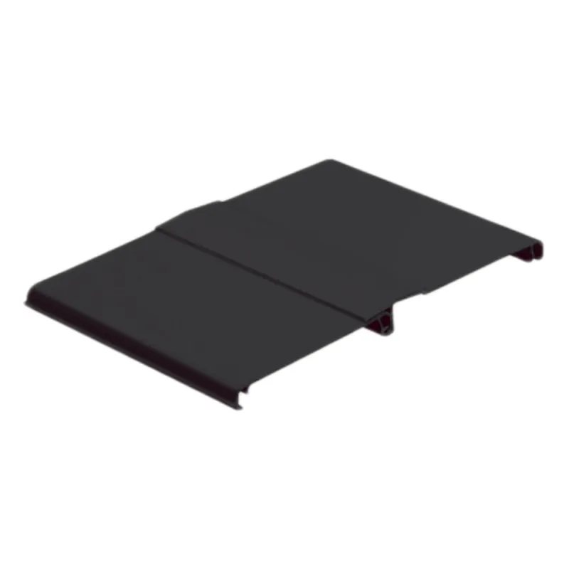 Tapa Con Bisagra a Presión Para Canaleta FiberRunner™ FR12X4BL6, de PVC Rígido, Color Negro, 1.8 m de Largo