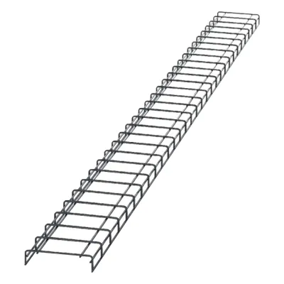 Charola para Canalización Wyr-Grid® Tipo Malla, Con Pintura Electrostática en Color Negro, 8 in (203.2 mm) de Ancho, 53.1 mm de Alto y 3 m de Largo