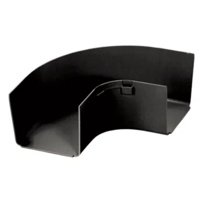Ángulo Recto a 90º Horizontal, Para Canaletas FiberRunner™ 4X4, Color Negro